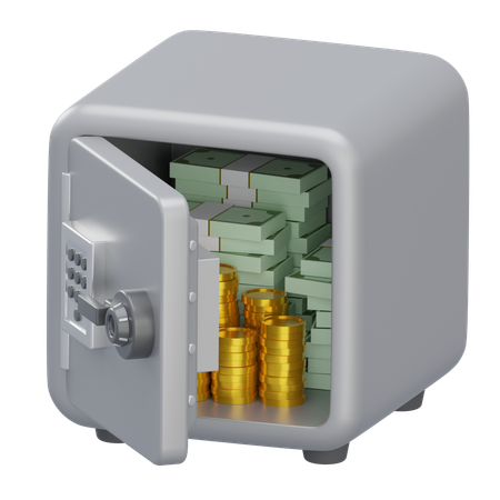 Casillero del banco  3D Icon