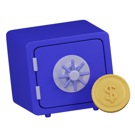 Casillero del banco  3D Icon