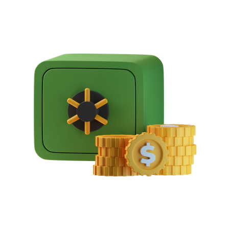 Casillero del banco  3D Icon