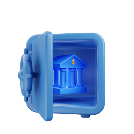 Casillero del banco  3D Icon