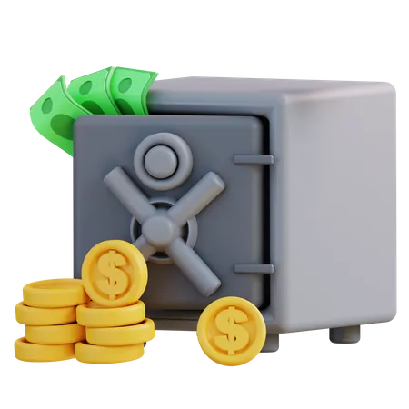 Casillero del banco  3D Icon