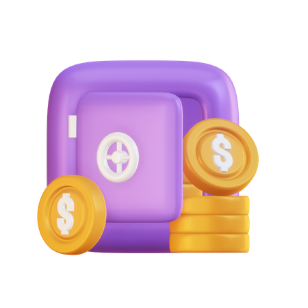 Casillero del banco  3D Icon