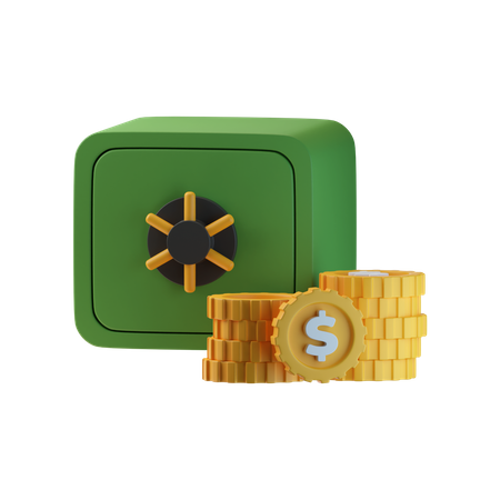 Casillero del banco  3D Icon