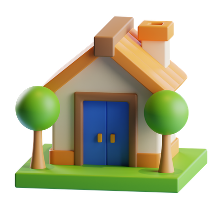 Casa minúscula  3D Icon