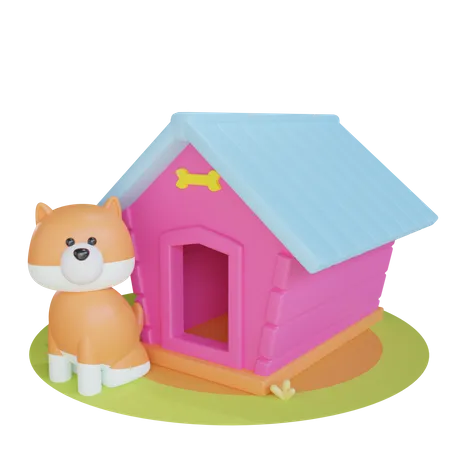 Casinha de cachorro  3D Icon