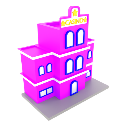 Casino building  3D Icon