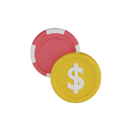 Casino Chip  3D Icon