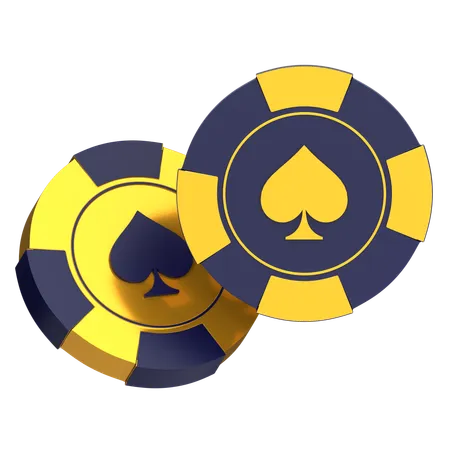 Casino Chip Club  3D Icon