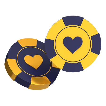 Casino Chip Club  3D Icon