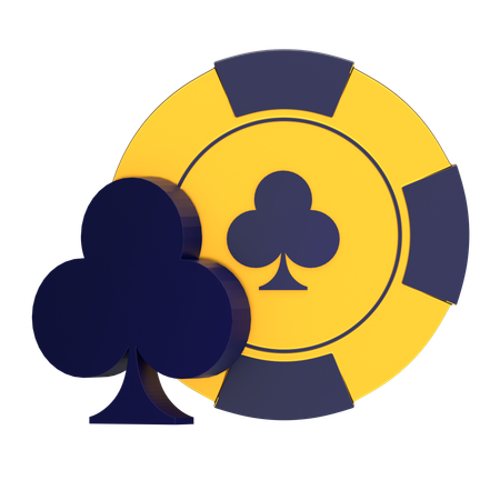 Casino Chip Club  3D Icon