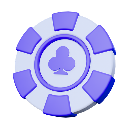 Casino Chip Club  3D Icon