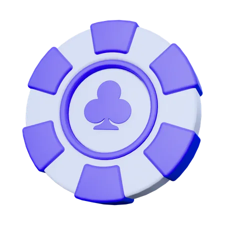 Casino Chip Club  3D Icon