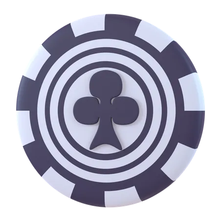 Casino Chip Club  3D Icon