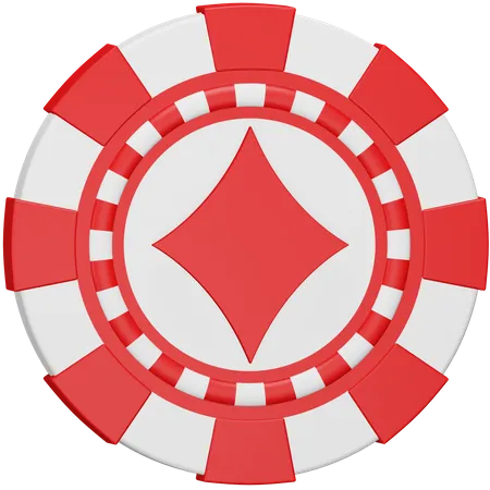 Casino Chip Diamond  3D Icon