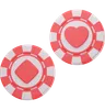 Casino Chip Diamond and Heart