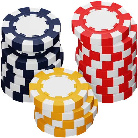 Casino Chips  3D Icon