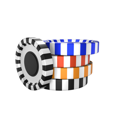 Casino Chips  3D Icon