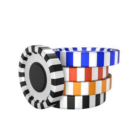 Casino Chips  3D Icon