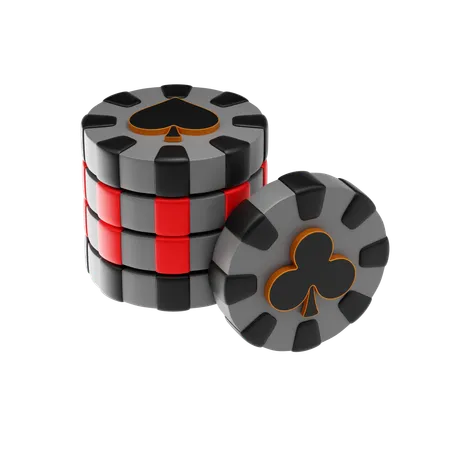 Casino Chips  3D Icon