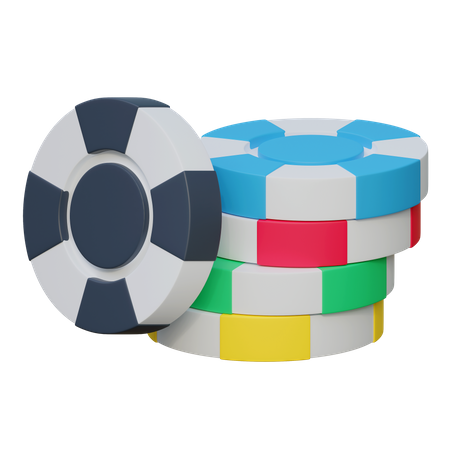 Casino Chips  3D Icon