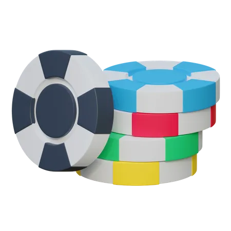 Casino Chips  3D Icon