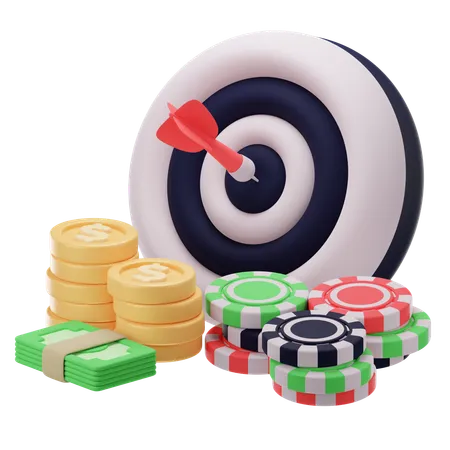 Dardo de casino  3D Icon