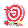 casino goal 3d logo