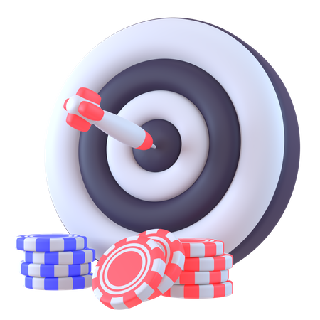 Fléchette de casino  3D Icon