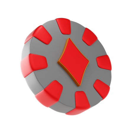 Casino Diamant Chip  3D Icon