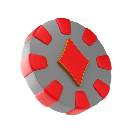 Casino Diamant Chip  3D Icon