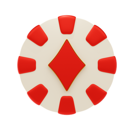 Casino Diamant Chip  3D Icon