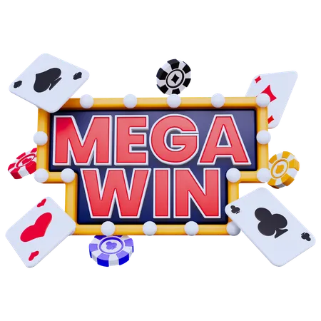 Casino Mega Win  3D Icon