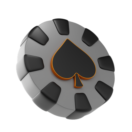 Casino-Pik-Chip  3D Icon