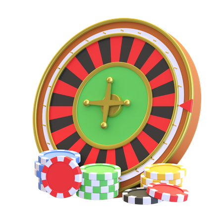 Casino Roulette 3D Illustration