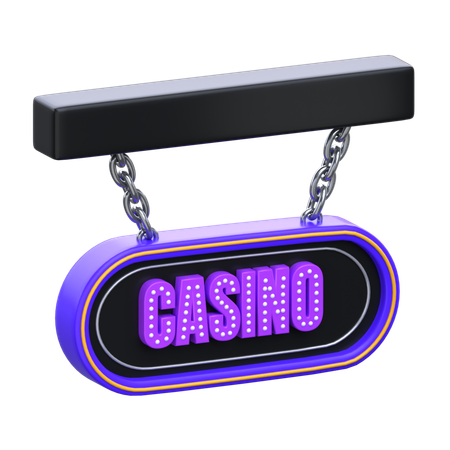 Casino Sign  3D Icon