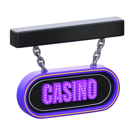 Casino Sign 3 D Casino Icon 3D Icon