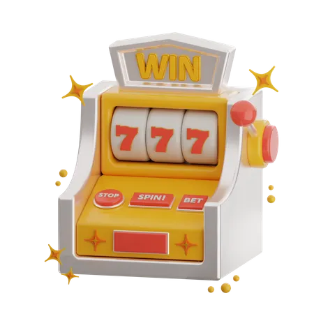 Casino Slot Machine  3D Icon