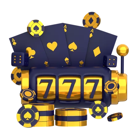 Casino Slot Machine  3D Icon