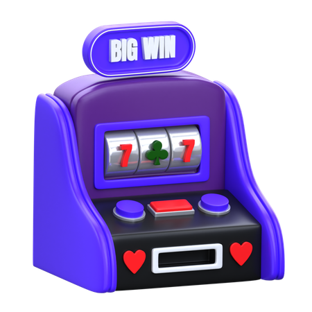 Casino Slot Machine  3D Icon