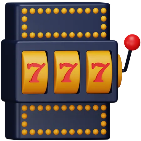 Casino Slot Machine  3D Icon