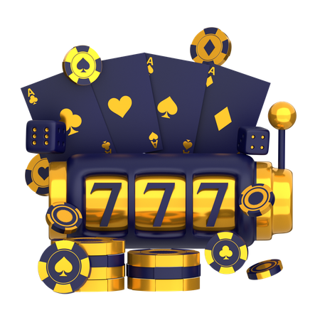 Casino Slot Machine  3D Icon