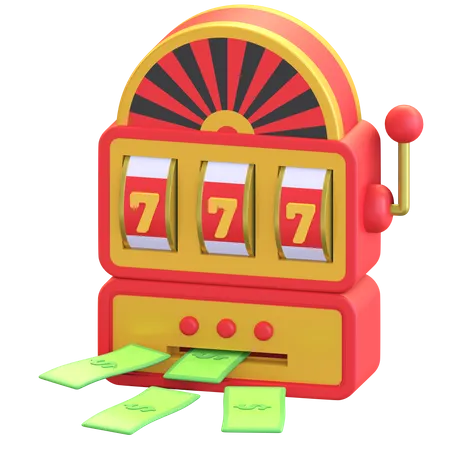 Casino Spielautomat Jackpot Spiel Symbol 3 D Illustration 3D Illustration