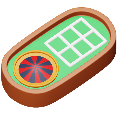Casino Table Game  3D Icon