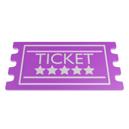 Casino Ticket  3D Icon