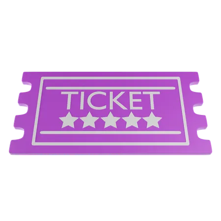 Casino Ticket  3D Icon