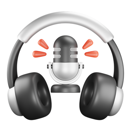 Casque de musique  3D Icon