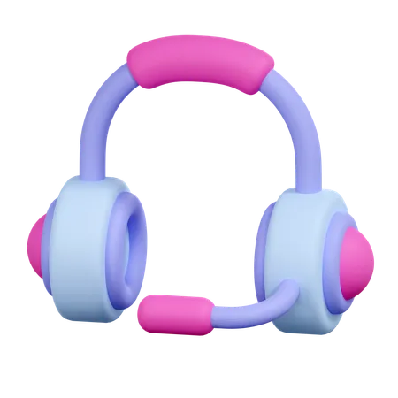 Casque de musique  3D Icon