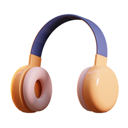 Casque de musique  3D Icon