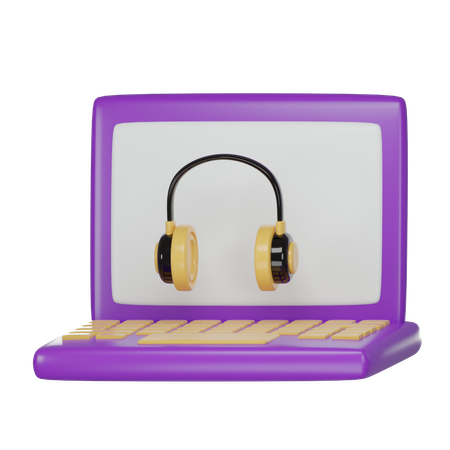 Casque de musique  3D Icon