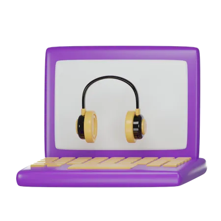 Casque de musique  3D Icon